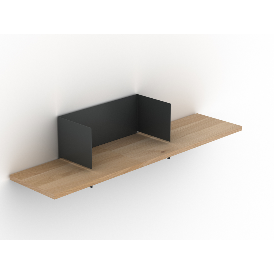 Clip Shelf Medium Traffic Gray