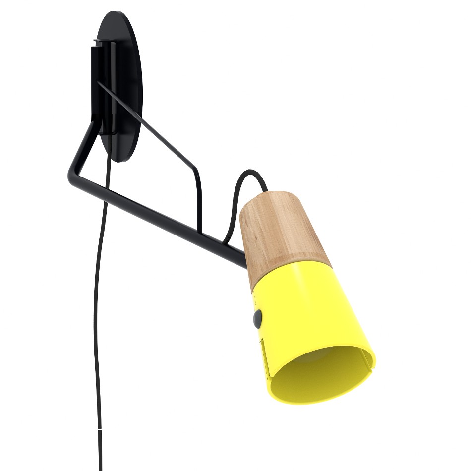 Cone Wall Lamp - Yellow