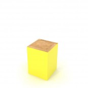 Block Stool Yellow