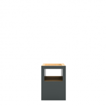 Block Stool Open Traffic Gray