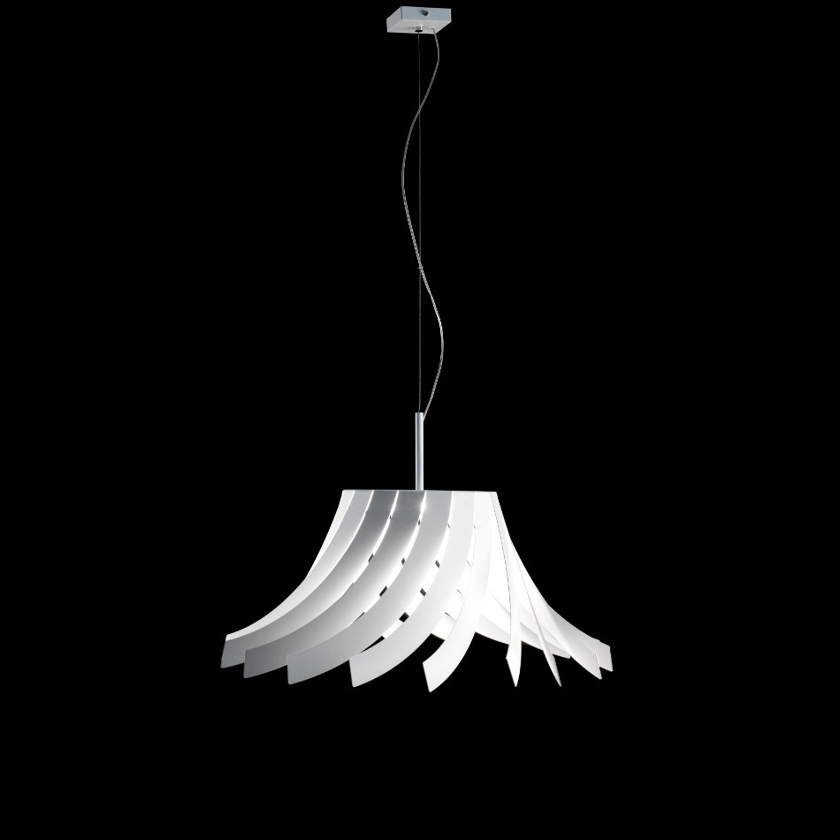 Lampadario Sospensione Panama - Bianco 60cm