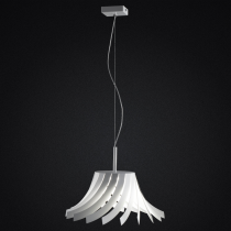 Lampadario Sospensione Panama - Bianco 36cm