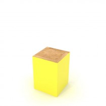 Sgabello Block Giallo